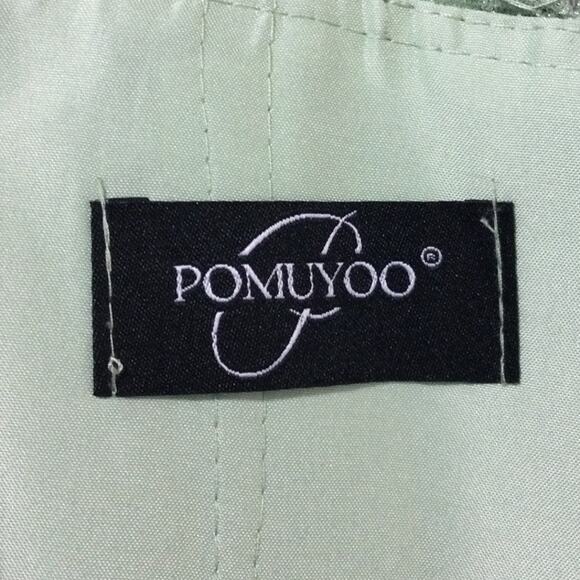 MOTHER OF THE BRIDE SZ 10 L Green Embroidered Lace Up Formal Maxi Dress NEW B89 - Picture 7 of 9